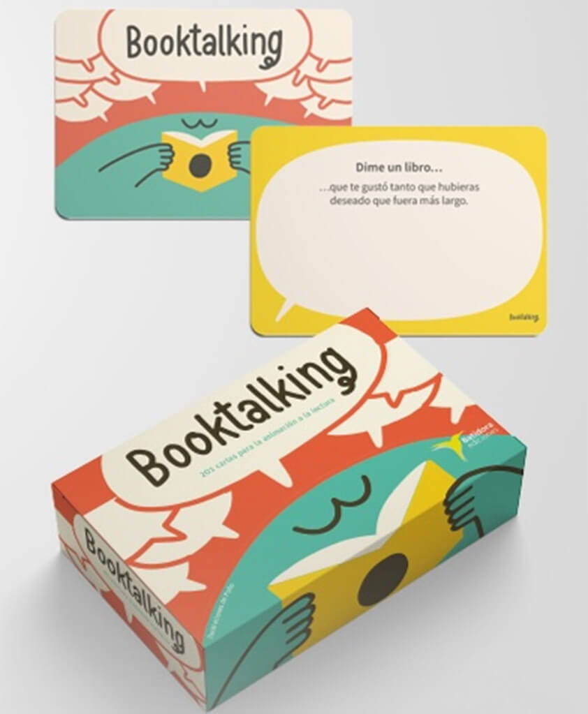 Imágenes del juego de cartas "Booktalking"